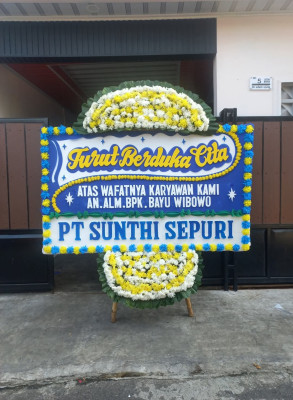 Papan Bunga Duka di Canden